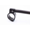 Ø 50.8 mm clip-on PPTuning black / silver Aprilia