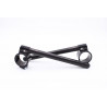 Ø 50.8 mm clip-on PPTuning black / silver Aprilia