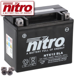 Batterie Nitro NTX12 / YTX12-BS, 12V/10AH