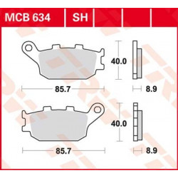 Bremsbelag vorne MCB 683SV TRW Lucas Aprilia