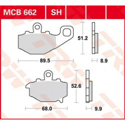 Bremsbelag vorne MCB 683SV TRW Lucas Aprilia