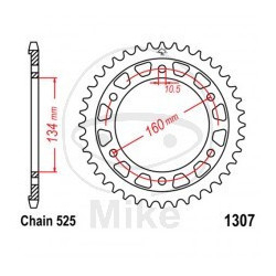 Kettenrad Alu 525 41Z